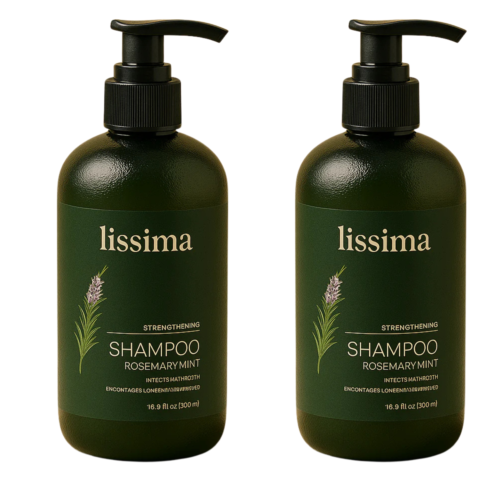 2x LISSIMA ROSEMARY MINT SHAMPOO