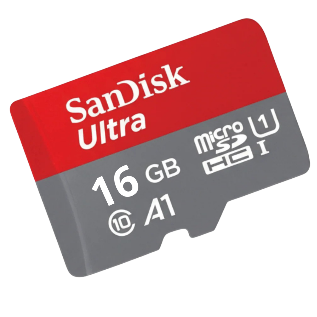 2x Gratis 16GB microSD-kaart